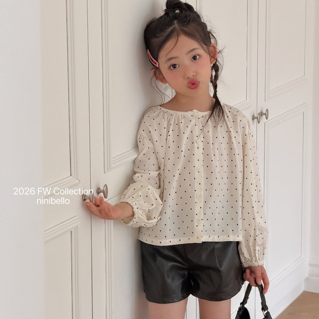 【予約/送料無料】ninibello /Hazel Puff Blouse