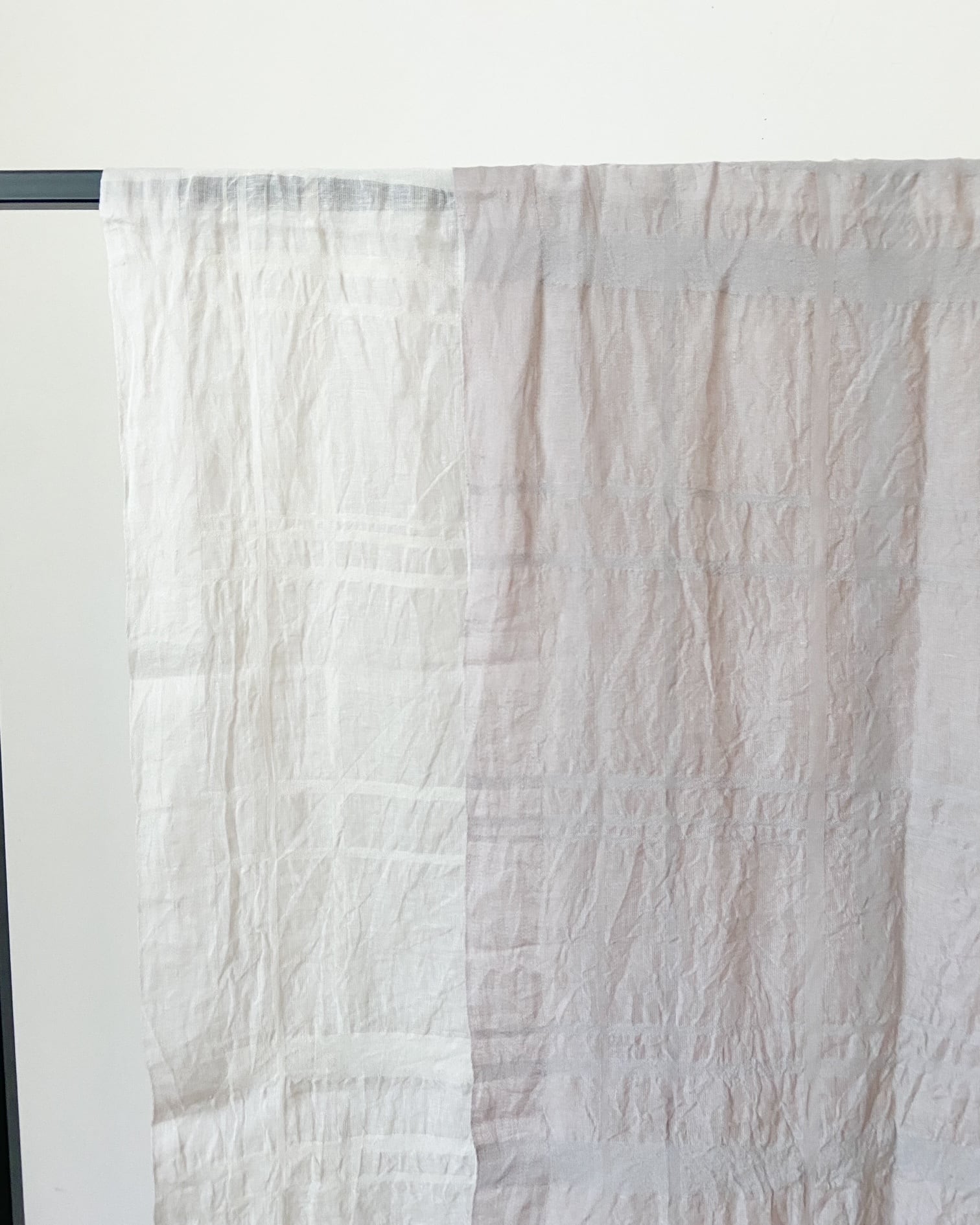evam eva ランダムチェックストール random check stole