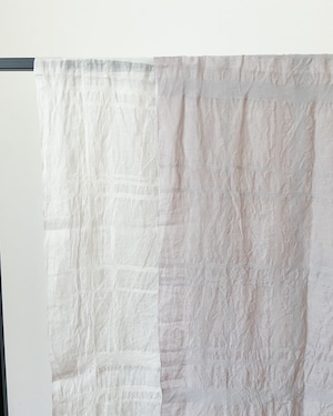 evam eva ランダムチェックストール random check stole