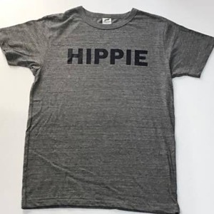 オシャレ野郎のヴィンテージルックの”HIPPIE”　Tシャツ