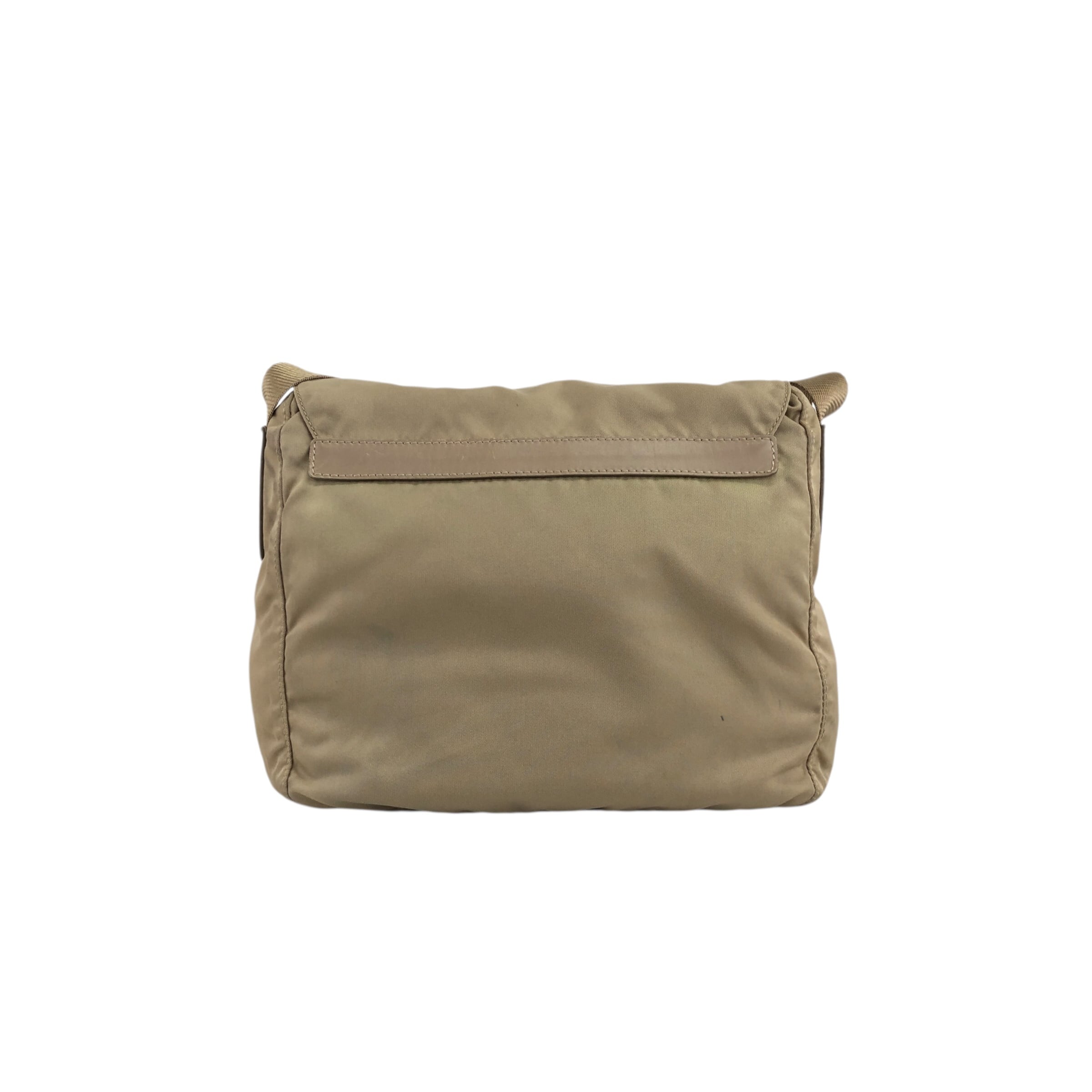 プラダPRADA ショルダーバッグ斜めがけナイロンベージュ系ビンテージ