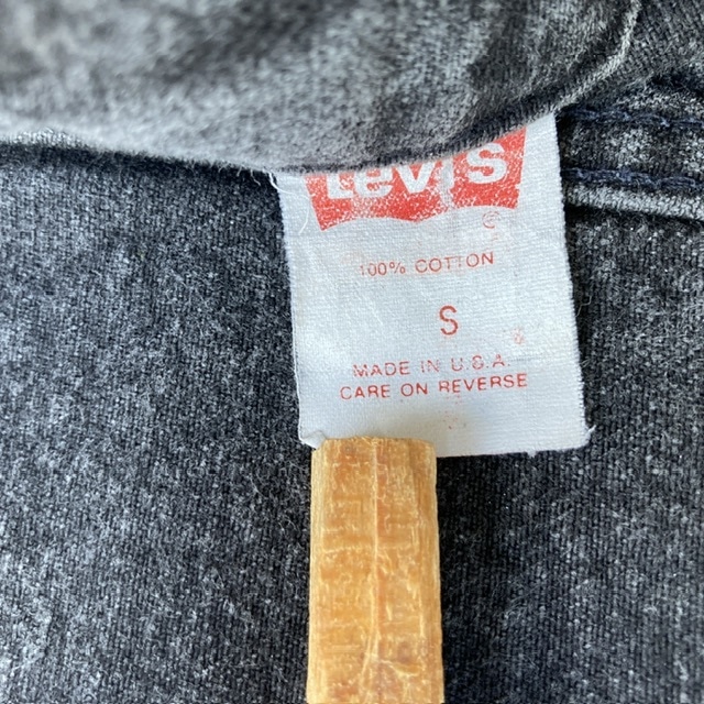 Levi’s 70507-0253 デニムジャケット 先染めブラック USA製 S 画像10