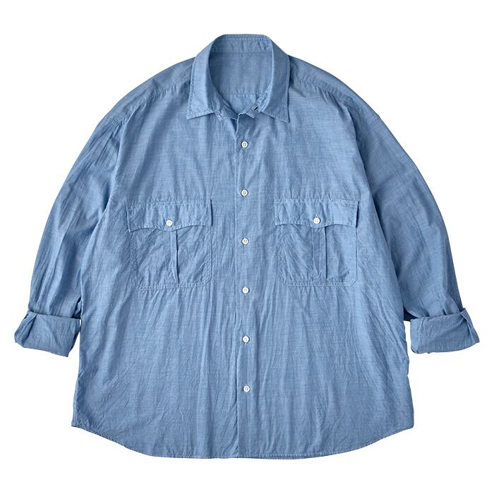 ROLL UP CHAMBRAY SHIRT | 【OFFICIAL】PORTER CLASSIC ONLINE SHOP