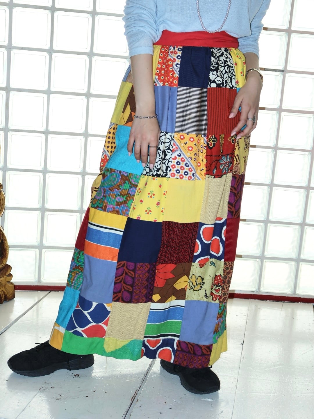 Patch work skirt【7265】
