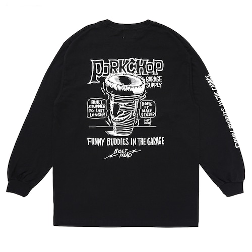 BOLT HEAD L/S TEE/BLACK