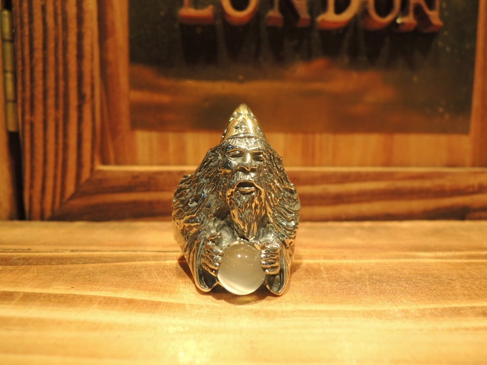 クレイジーピッグ　CrazyPig 129 WIZARD RING w/ Moon stone | FirstOrderJewelry  ファーストオーダージュエリー代官山 SilverJewelry leather powered by BASE