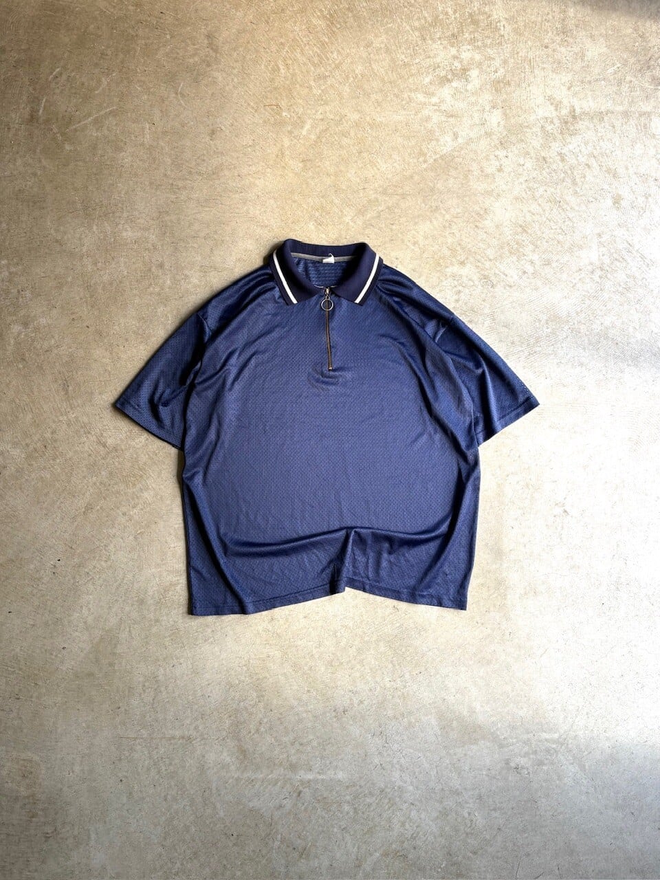 USA製 70's-80's HALFZIP MESH POLO SHIRTS