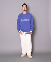 【#Re:room】＃RE:ROOM NEW YORK LOGO BIG CREW KNIT［REK106］