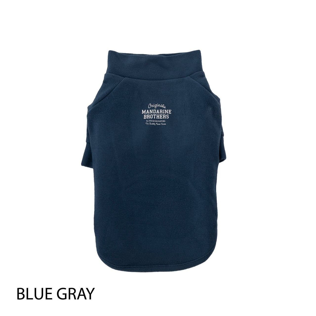 マンダリンブラザーズ スキンタイトウォームTシャツ L BLUE GRAY 秋 冬 防寒 ドッグウェア 犬服 男の子 女の子 おしゃれ MANDARINE BROTHERS