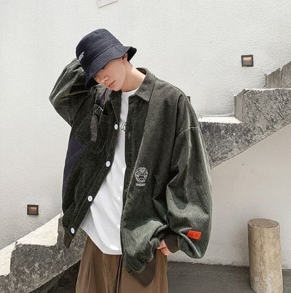 オーバーサイズ コーデュロイ ブルゾン-