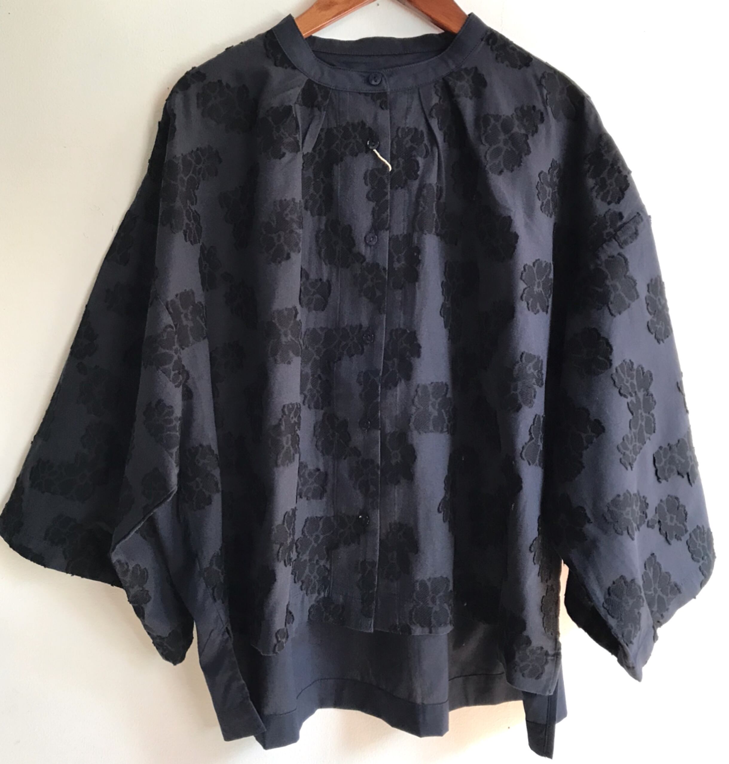 2Wayアンティーク紫陽花とベリースターチスの縦長ガーランド スモーク