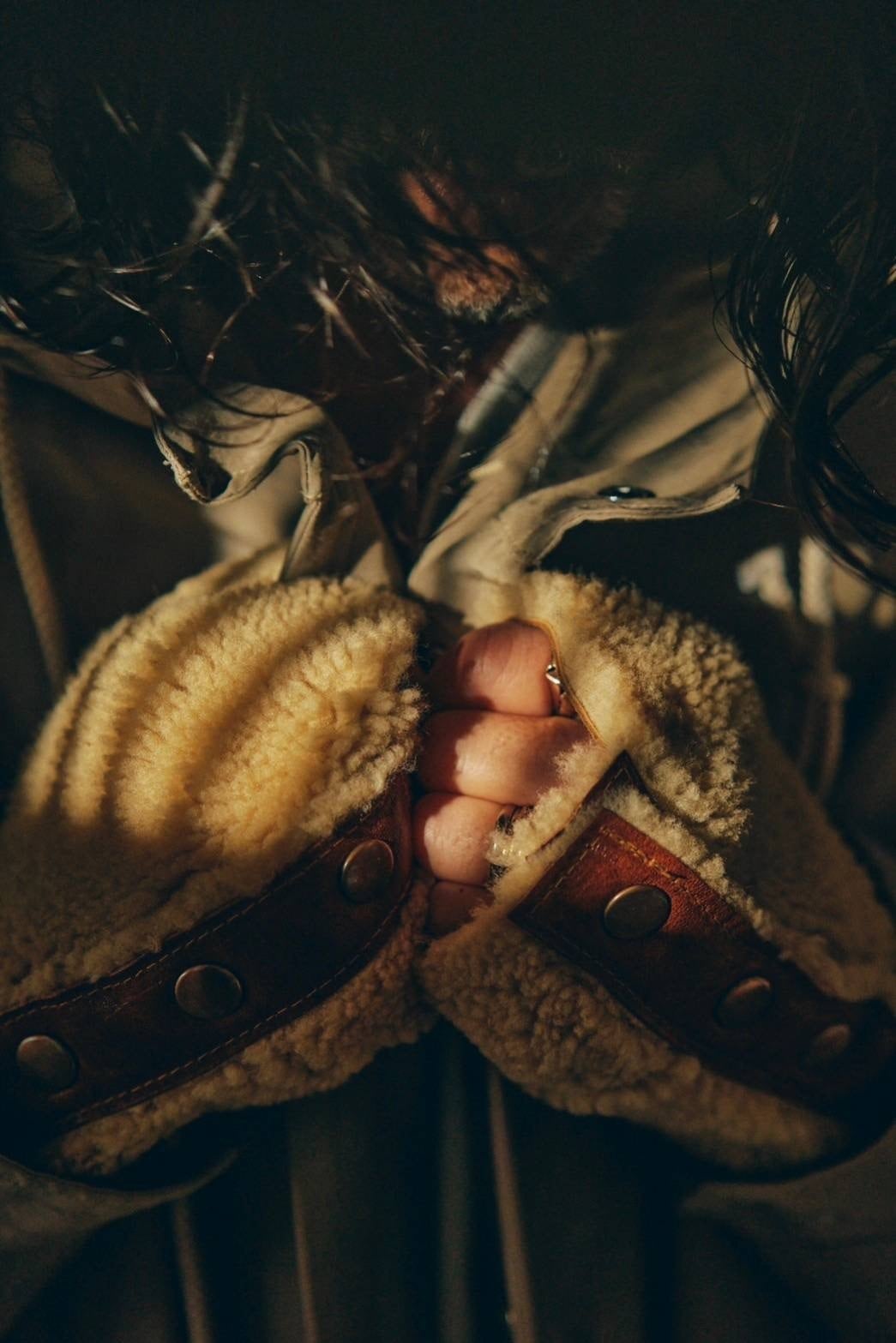 GOODKARMA DEVELOPMENT Reversible Mouton Gloves 
