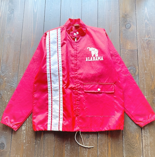 70s EVERT ENTERPRISES 〝 ALABAMAl UNIVERSITY 〟 Nylon Racing Jacket  Size MEDIUM