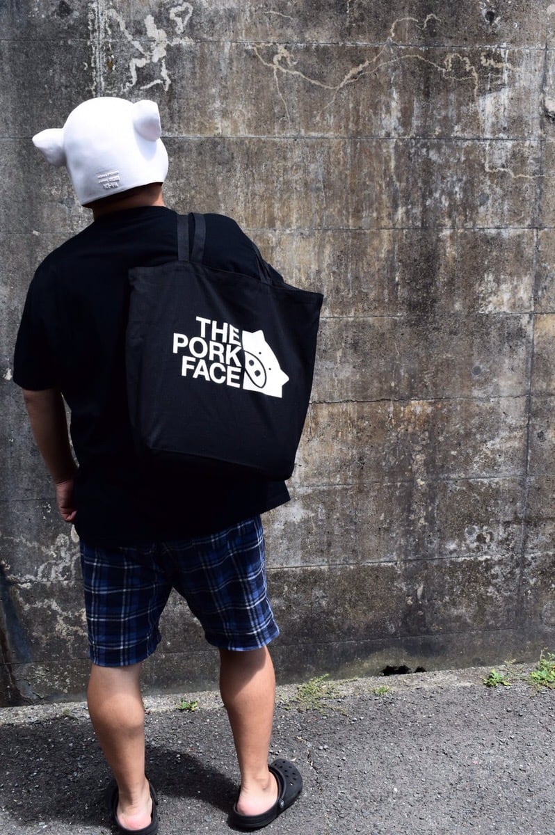 トートバッグ(THE PORK FACE) 【Lサイズ/4カラー】 | デカイTシャツ屋さん