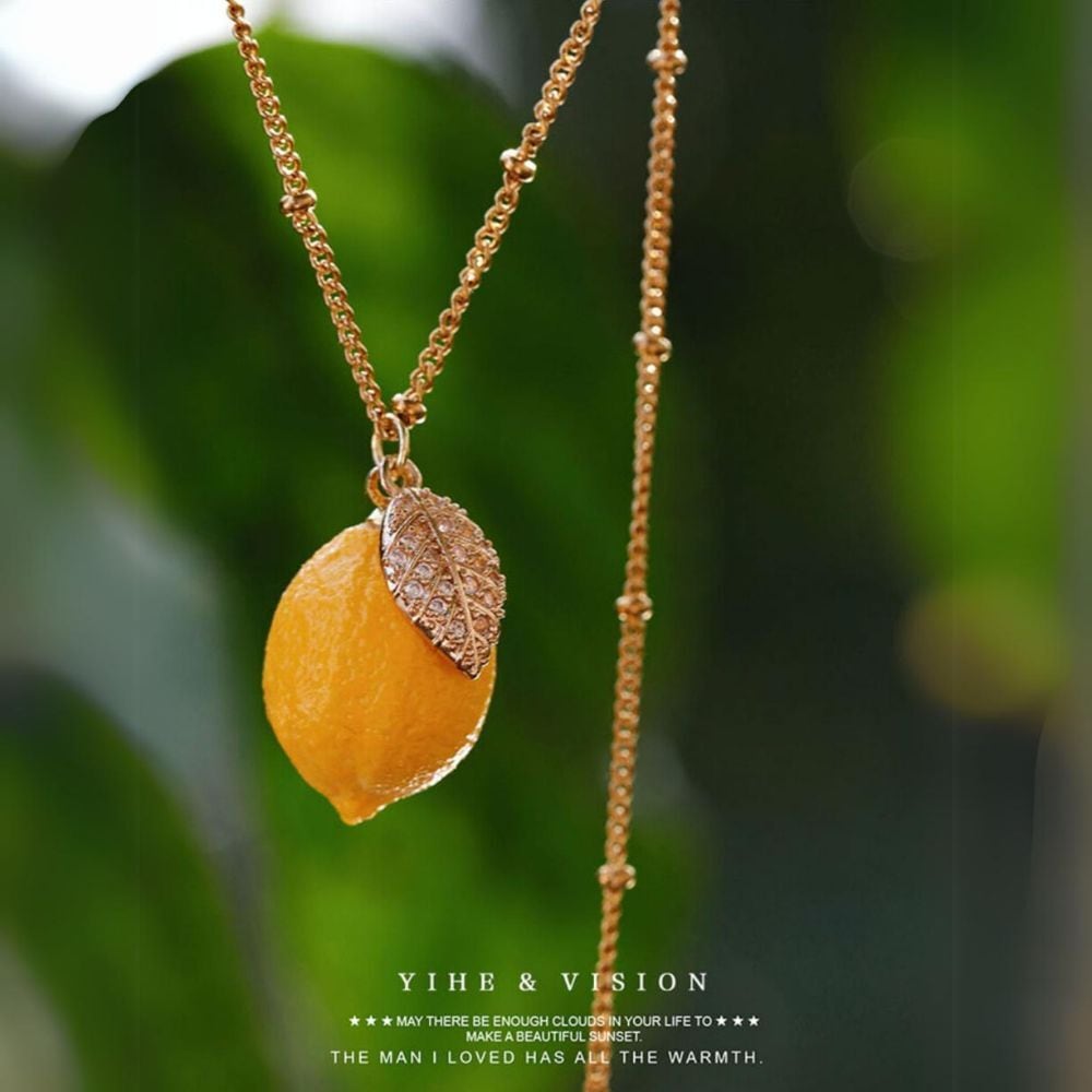 レモンと月の淡い関係ネックレス E00415 | EMMA GRAND