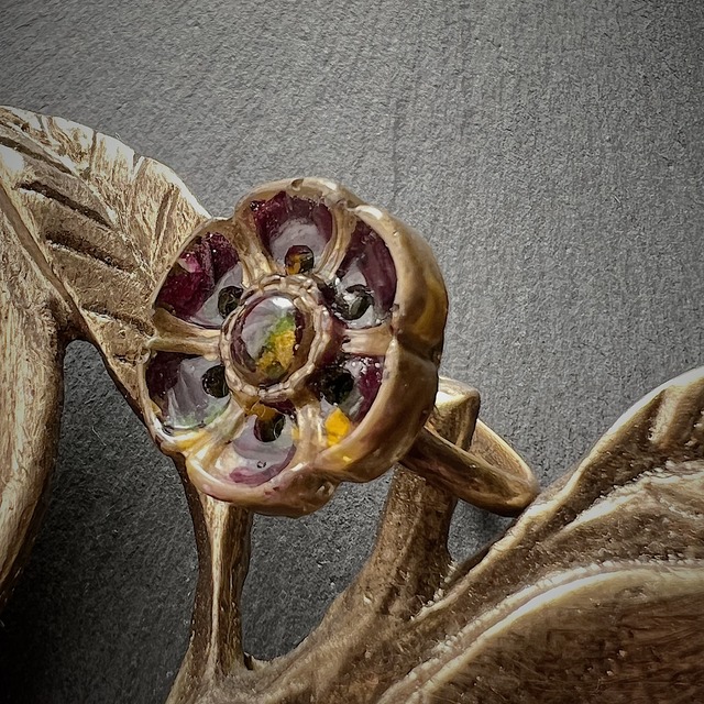 Flower pair ring