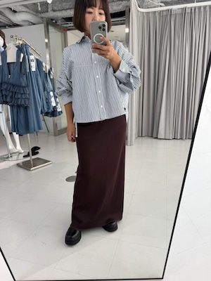 【ご予約】リブ生地ペンシルスカート 816311 【ayane】