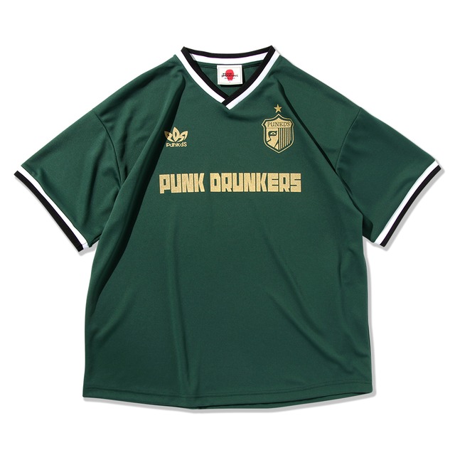 予約 / PUNKDRUNKERS / 運動サッカーシャツ / GREEN