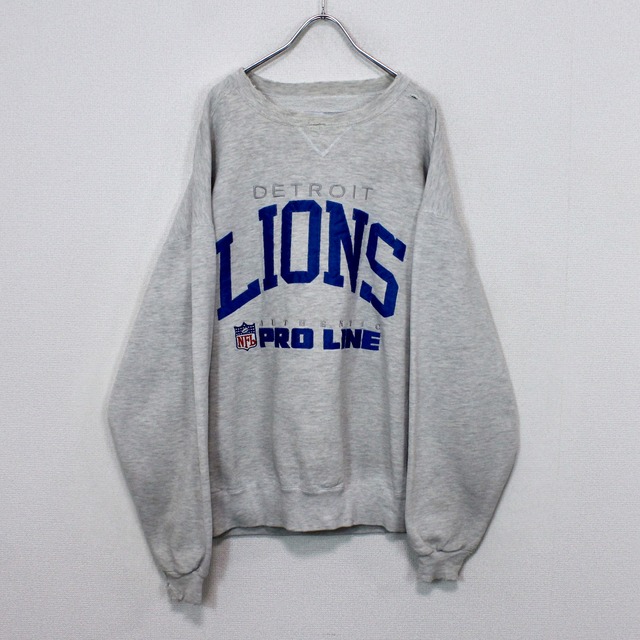 【Caka act2】"NFL" "Detroit Lions" Logo Design Loose Sweat Shirt