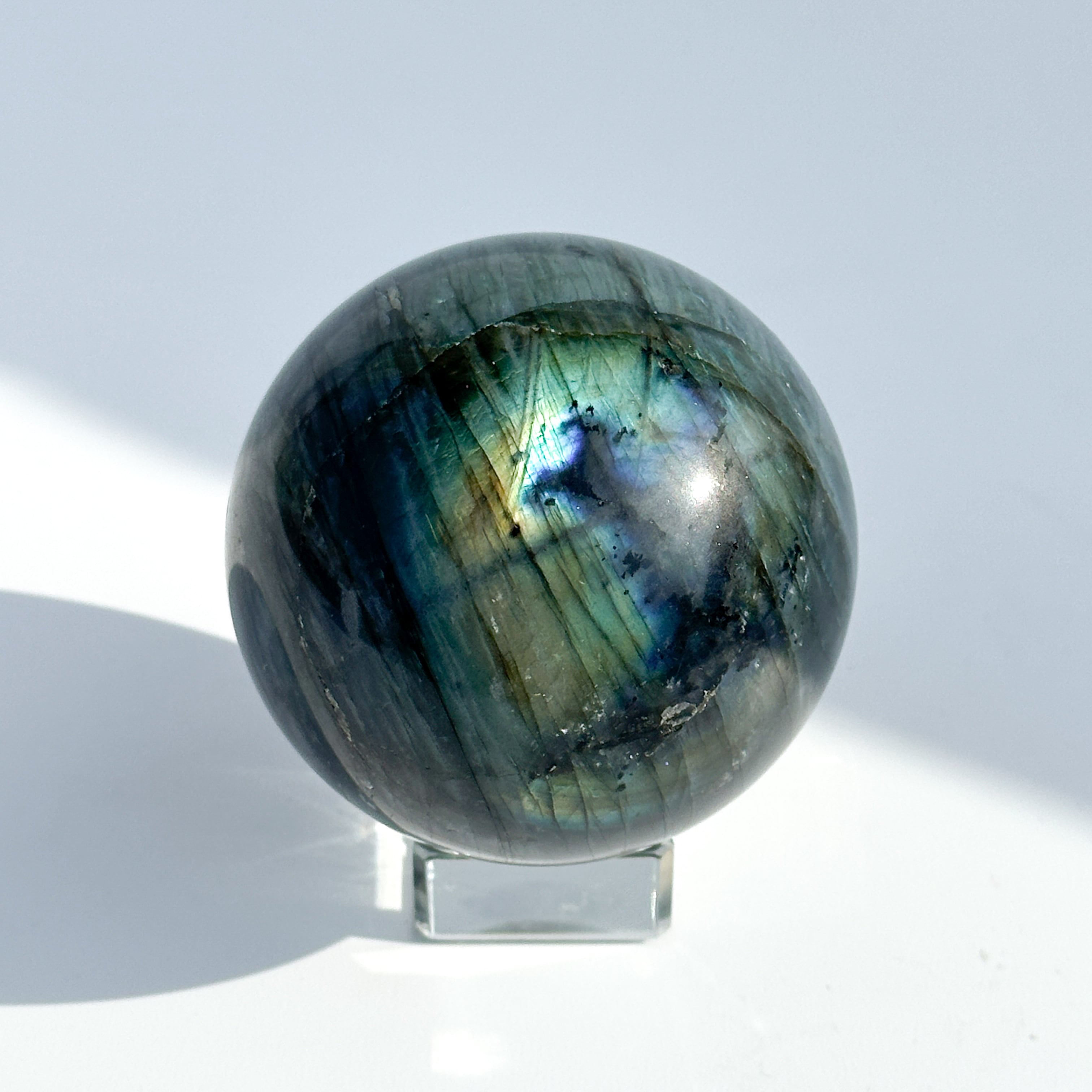 Bigラブラドライト スフィア 81◇ Labradorite ◇天然石・鉱物
