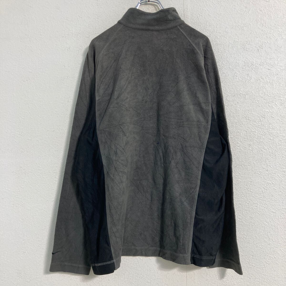 【希少古着】00s NIKE GOLF ナイキ ゴルフ プルオーバー Lサイズ NIKE GOLF フリース プルオーバー L グレー ブラック ナイキゴルフ