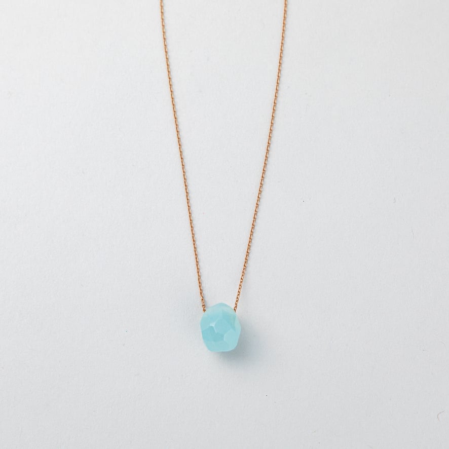 スタージュエリー K18 アクアマリン ダイヤモンド ネックレス Aquamarine necklace アクアマリンアクセサリー スタージュエリー K18
