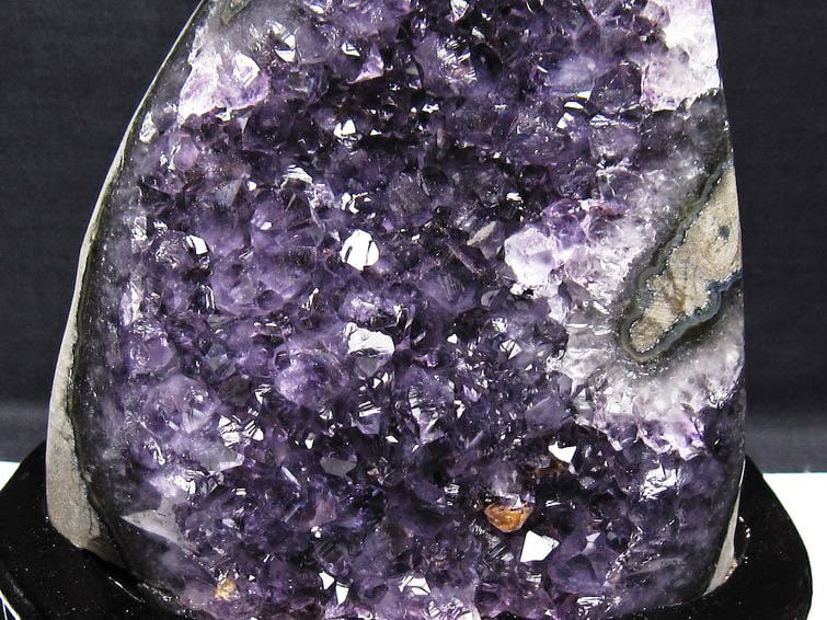 1.7Kg アメジスト クラスター ウルグアイ産 原石 amethyst 一点物 台座