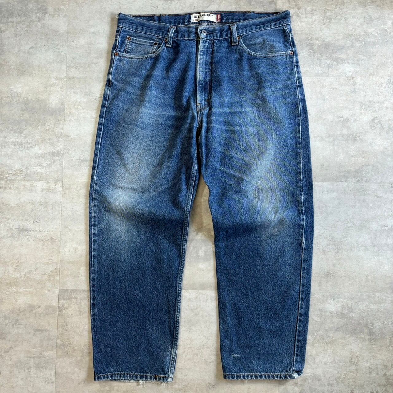 《実寸w38l29》levis550 バギーデニム ヒゲ アタリ No.1551