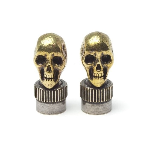 HATCHET(ハチェット) / “VINTAGE SKULL”VALVE CAP(BRASS)(HBC-1-B)(バルブキャップ)