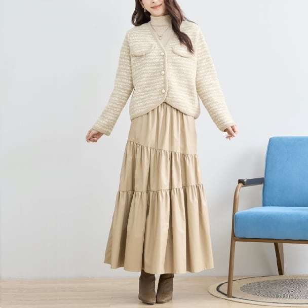 ジャケット ラグジュアリー フラップデザイン N25-188 amie studio M