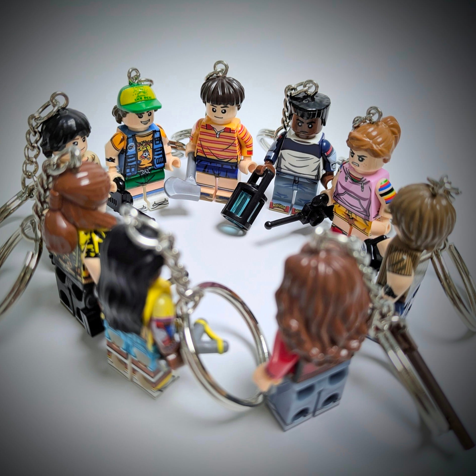 ★ブロックフィギュアキーホルダー★【 Stranger Things / ストレンジャーシングス 】 マイク・ウィーラー 〚アメリカン雑貨 アメトイ〛