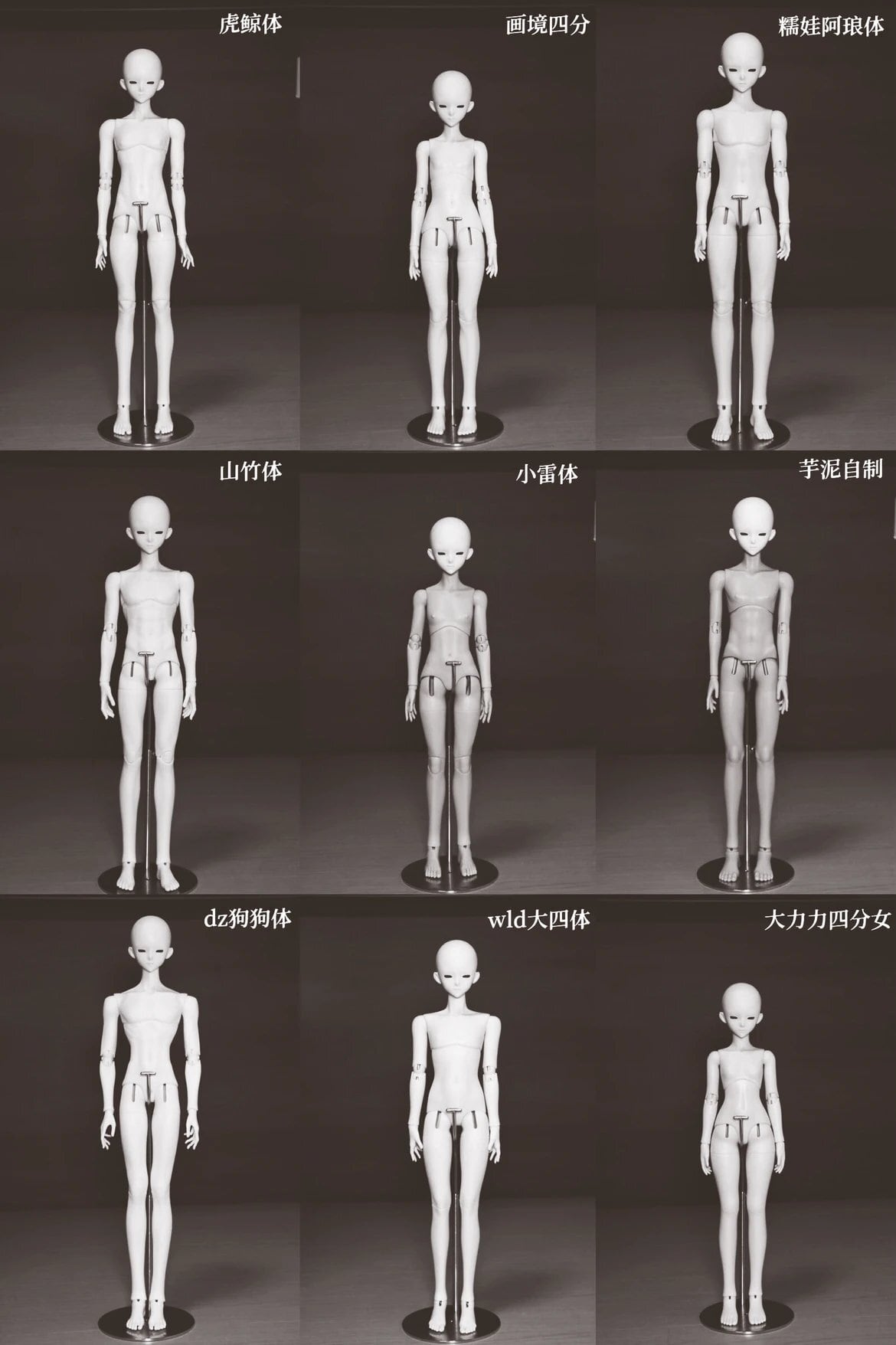 ヘッドのみ！SOII自制四分Ark 四分头二次元素头bjd娃头 微bjd单头 bjd4