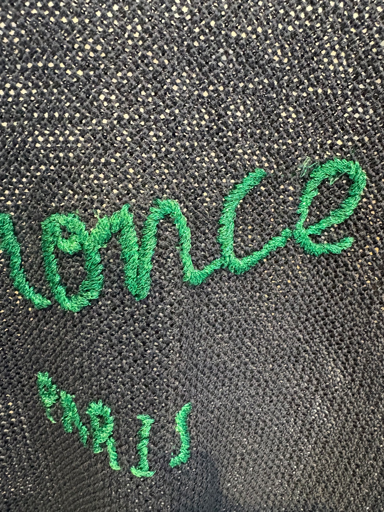 ラメ刺繍ロゴ　サマーニットセーター 621910