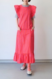 Marimekko Piccolo pink×pink apron dress