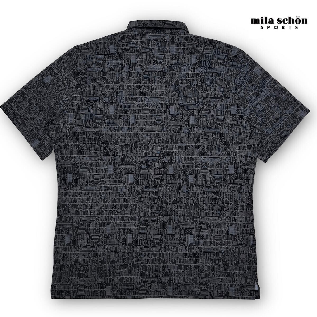 ミラショーンスポーツ mila schon sports 半袖シャツ 総柄プリント