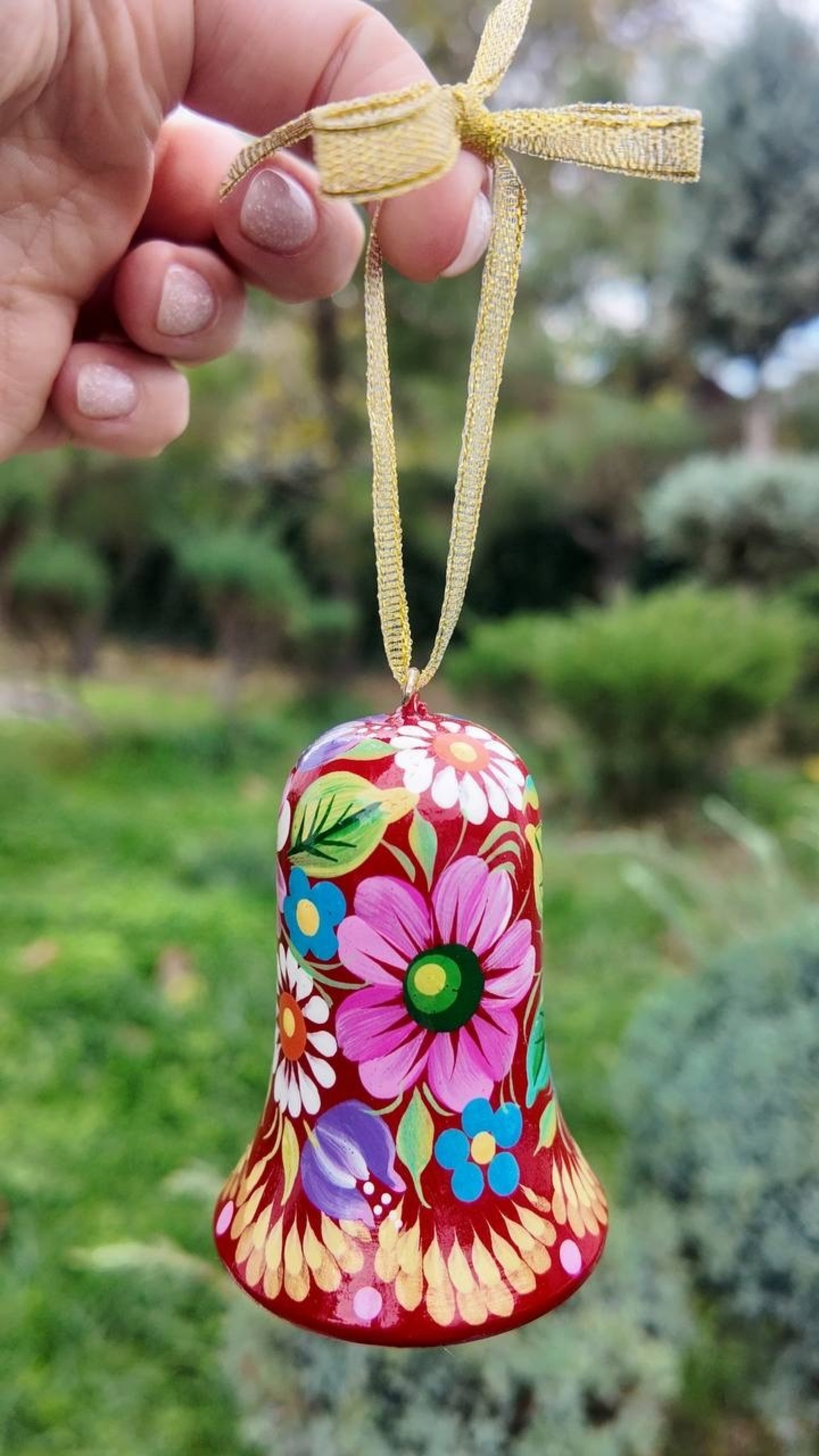 クリスマスデコレーション　ベル3点セット（ティモシェンコ作） - 7