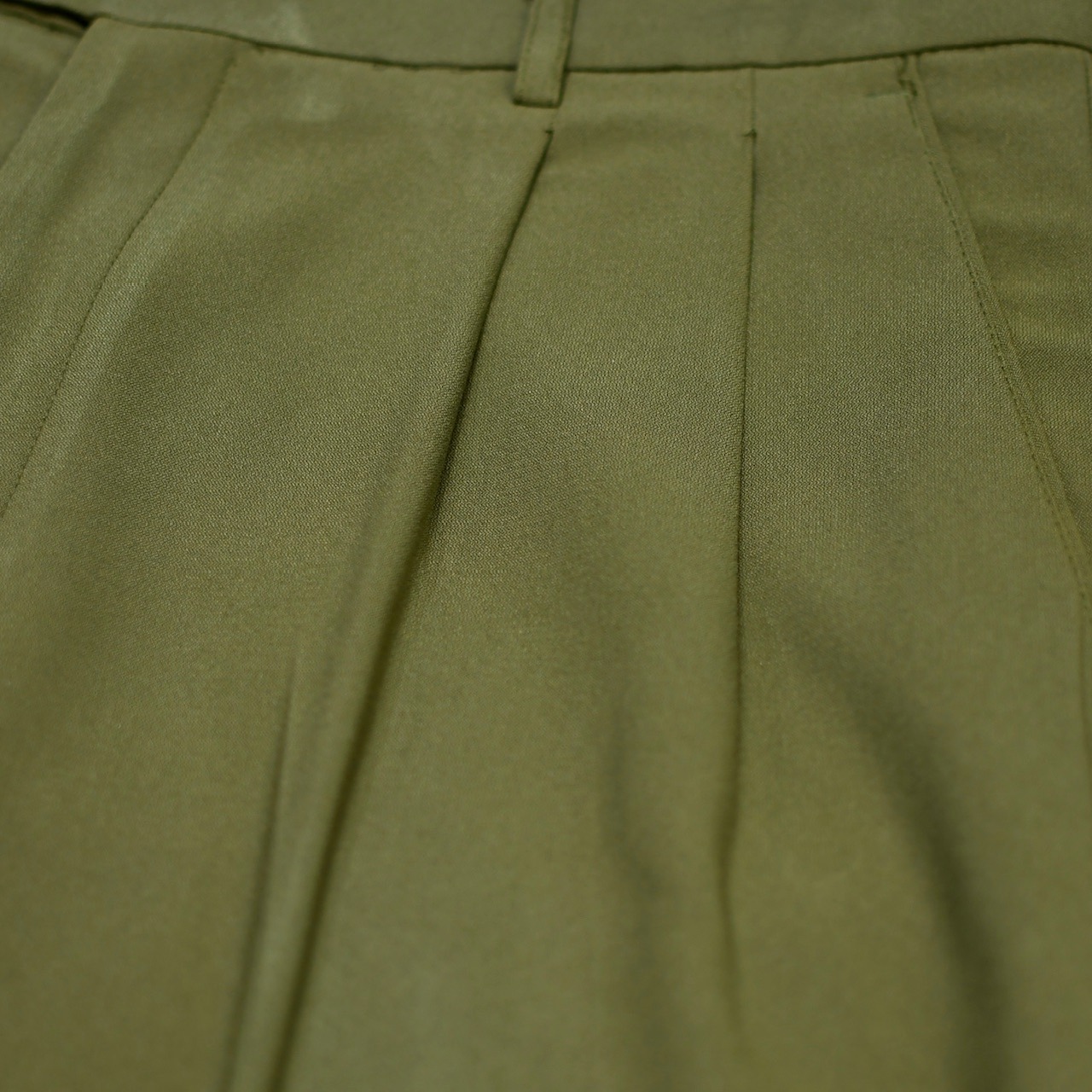 NEW・GEN  drape silhouette wide 2tuck slacks khaki