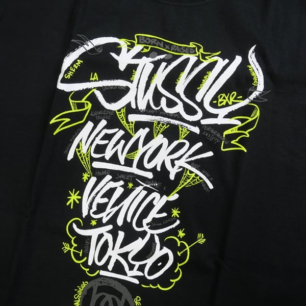 STUSSY \u0026 BORN RAISED HANDSTYLES TEE