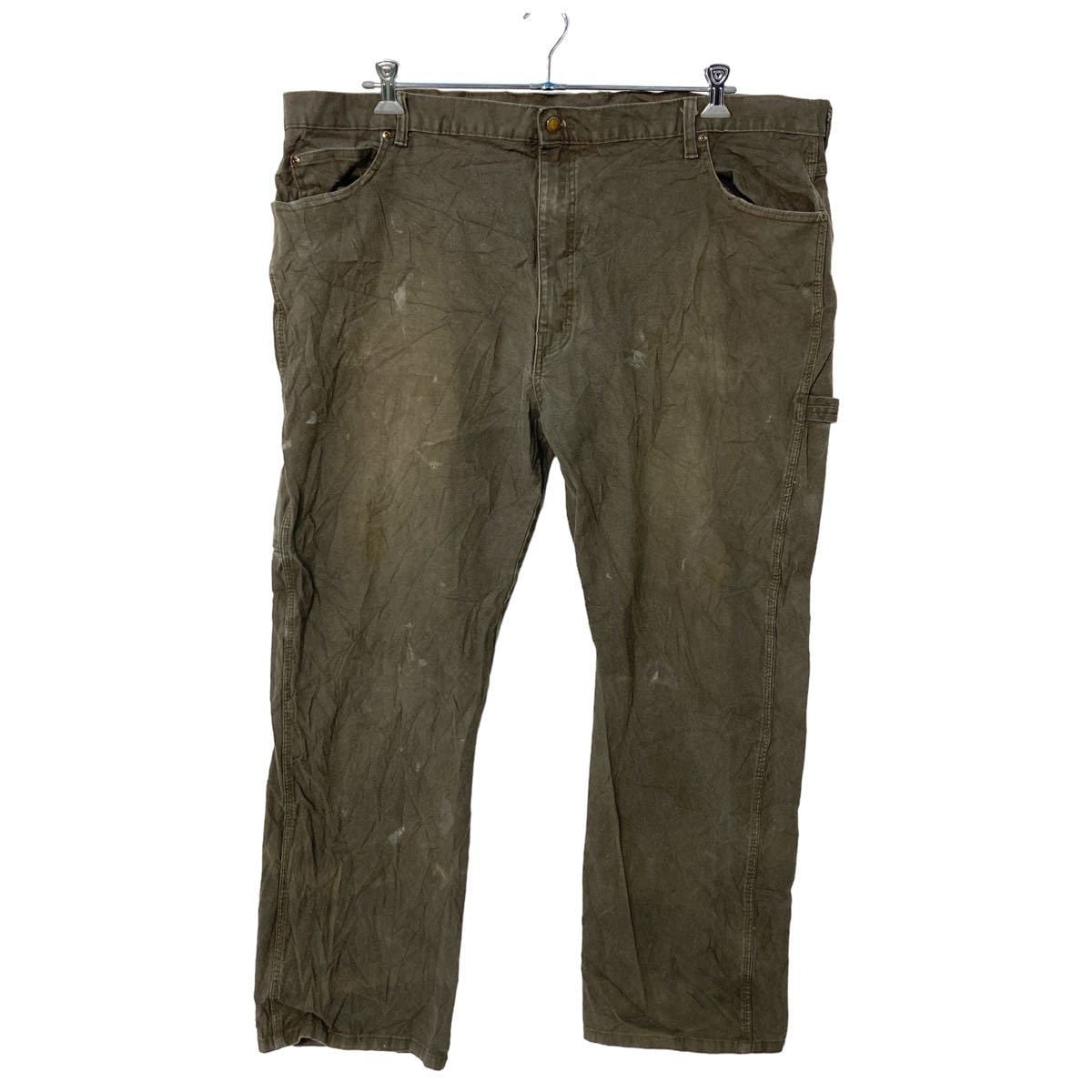 Dickies ワークパンツ W44 ディッキーズ ペインターパンツ カーキ 古着