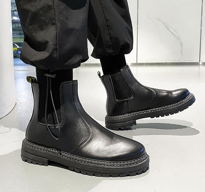 送料無料 ブーツ メンズ 靴 黒色 ハイカット 人気 韓国系 セール | JB-1
