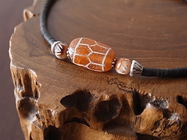 瑪瑙 エッジドカーネリアン ビーズ 2000年前の物 エッジドカーネリアン