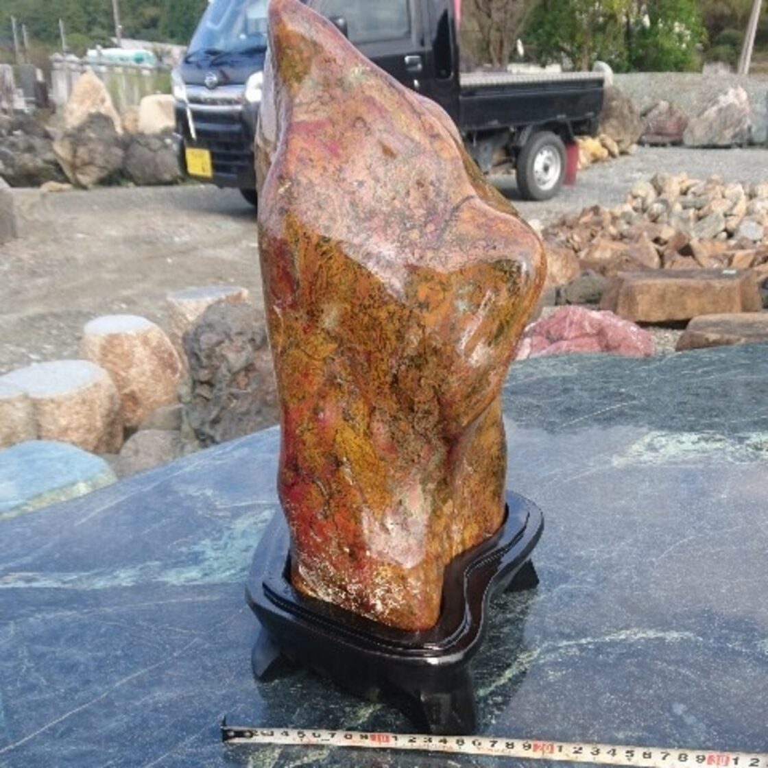 青森産 錦石21.4キロ 鑑賞石 原石 パワーストーン 鉱物 宝石 置物 