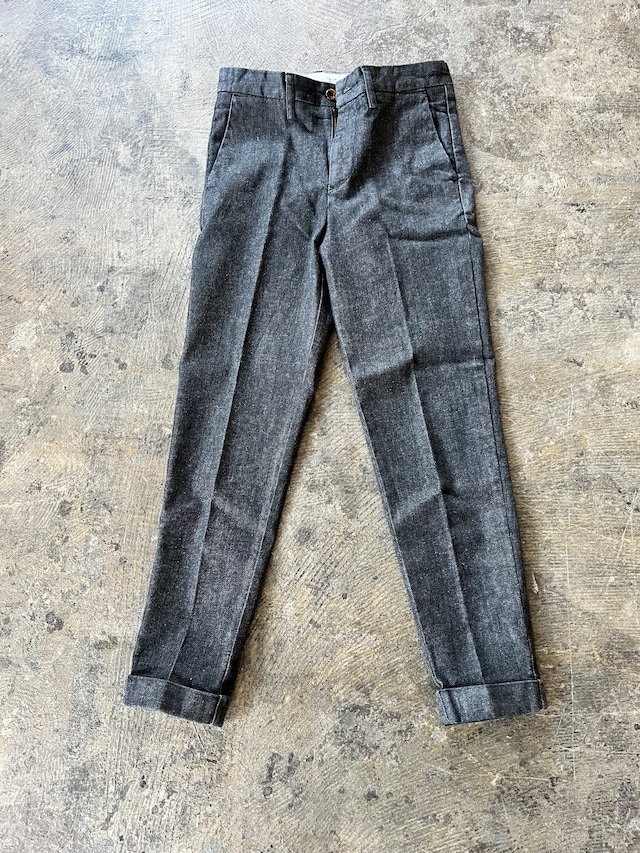 Mens [CM001]  DenimTrouser {BLACK}  ブラック デニムトラウザー,日本製,岡山デニム,きれいめジーンズ,