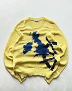 ~90s Burberry Jacquard Pattern Cotton Knit