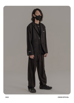 リラックスカジュアルアシンメトリースーツ