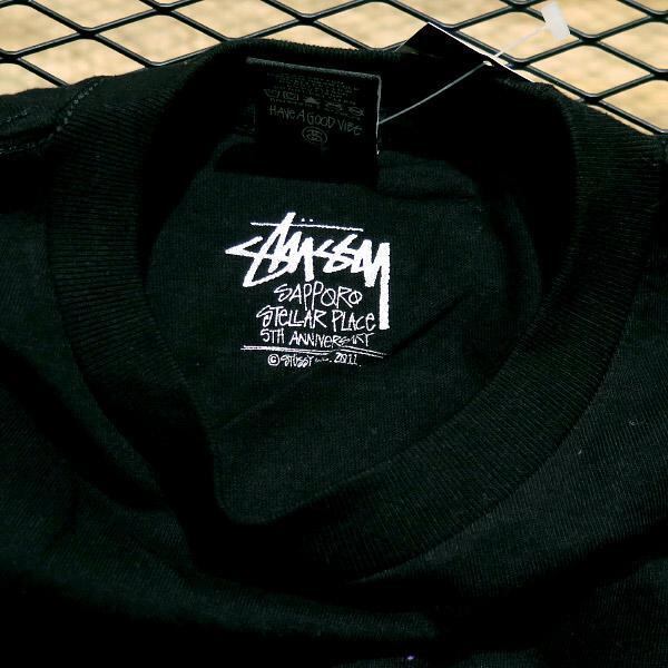 GOODS × STUSSY 5周年記念Tee BUILT TO LAST 黒