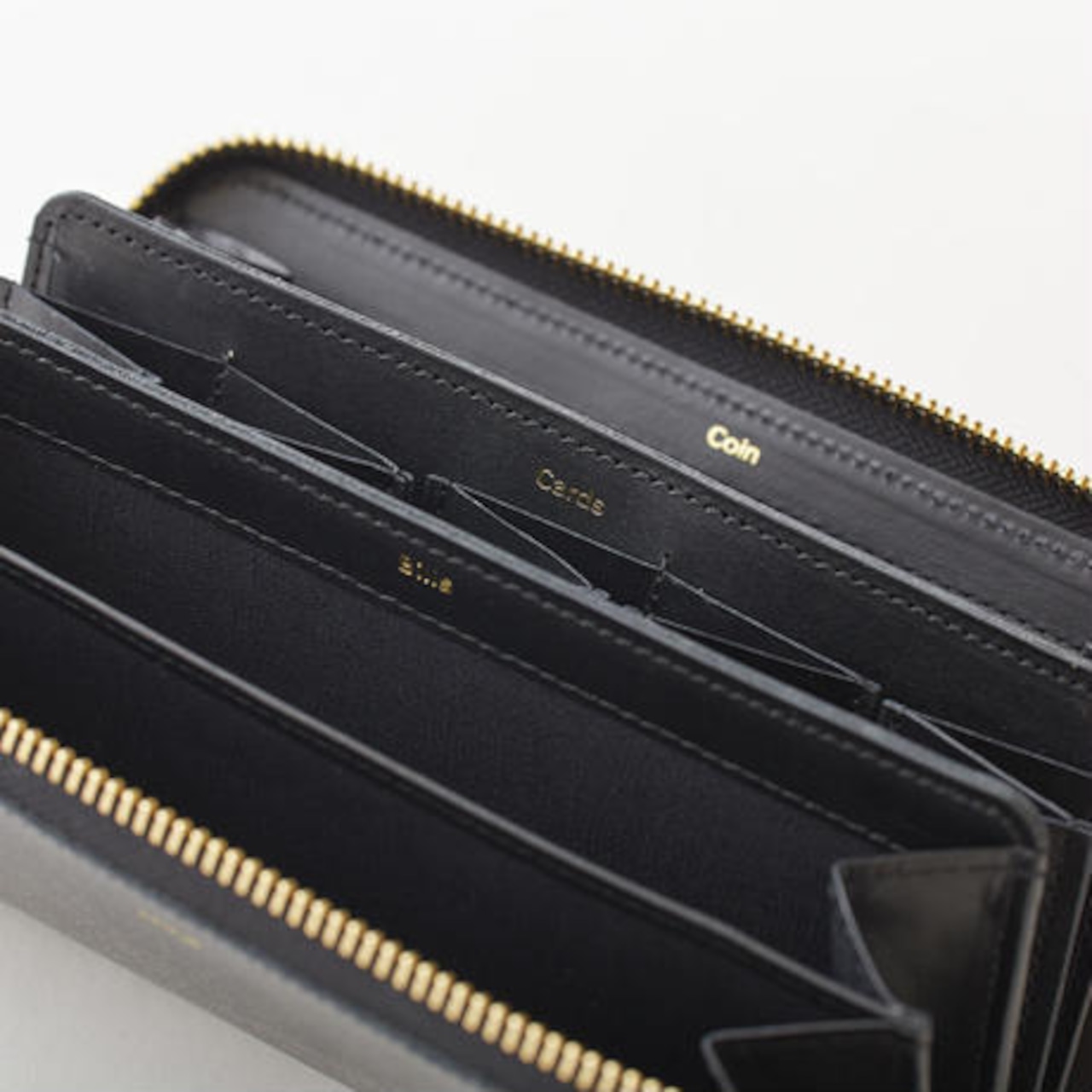 i ro se  pop-up long wallet  black　再入荷