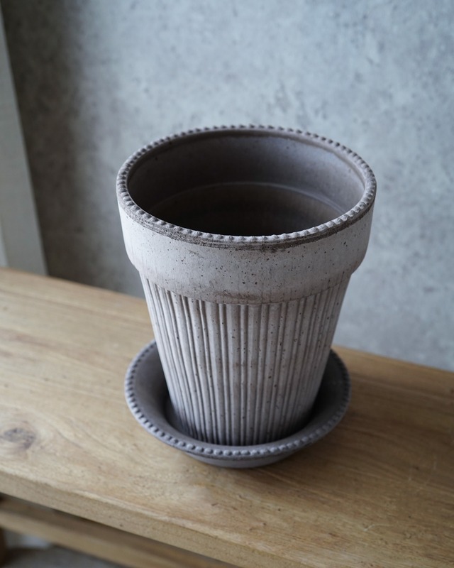 【Bergs Potter】シモーナ　 Ø18cm　グレー　植木鉢【バーグスポッター】