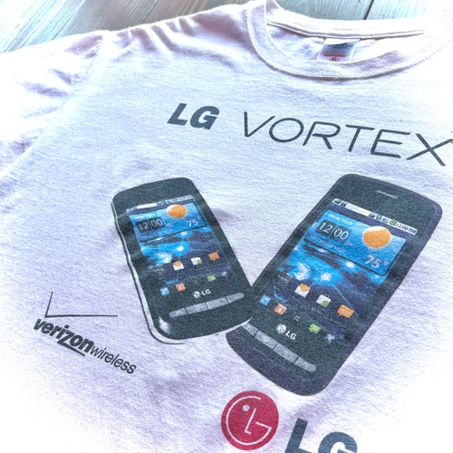 00s LG VOLTEX  Smart Phon Promotion T-Shirt Body  Anvil / Size X-LARGE