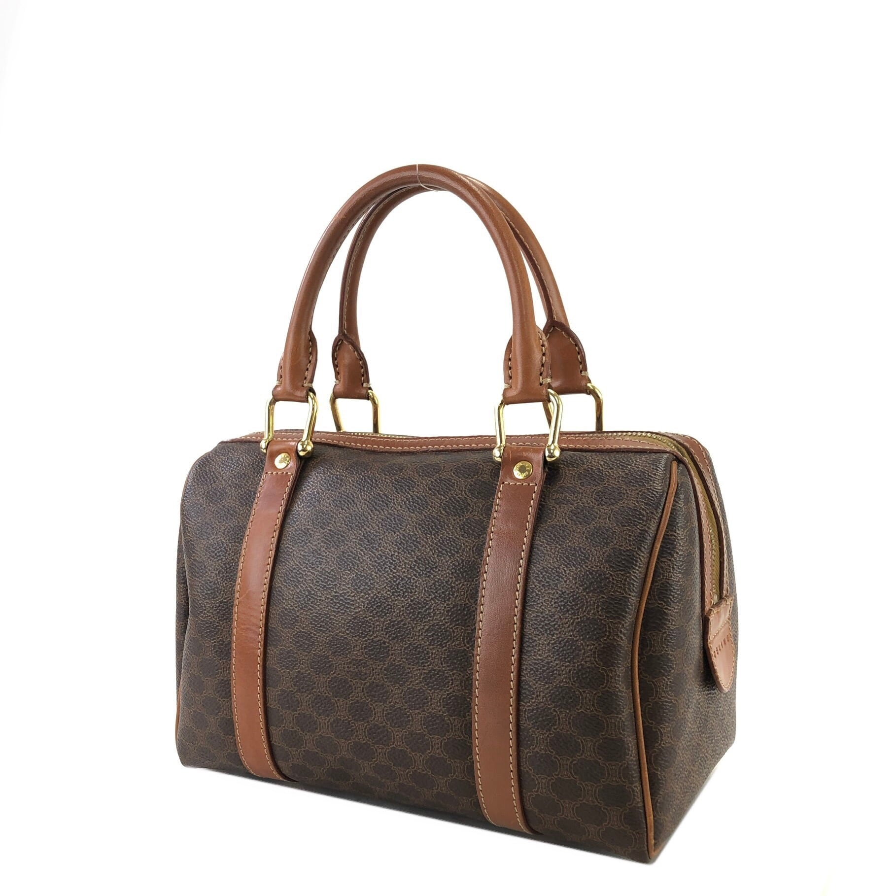 CELINE セリーヌ マカダム レザー ミニボストン vintage ヴィンテージ オールド 6zshc6 | VintageShop solo powered by BASE CELINE セリーヌ マカダム レザー ミニボストン vintage ヴィンテージ オールド 6zshc6 | VintageShop solo powered by BASE